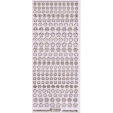 Stickers - Andet - Blomster - Guld