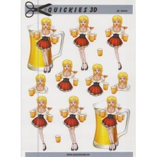 Quickies 3D - Dame med øl