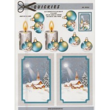 Quickies - Jul - Klokker - Landskab - Blå