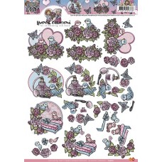 Yvonne Creations - Blomster - Fugle