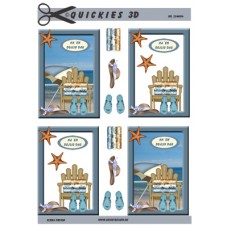 Quickies 3D - Strand - Stol - Parasol - Sko