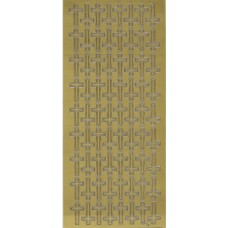 Stickers - Kors - Guld