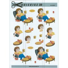 Quickies 3D - Mand /Dreng med gril mad