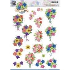 Jeanine/s Art - Blomster buket 