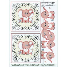 Hobbydots ark - Baby - Elefant - Pige