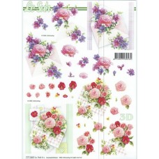 Blomster - Buket med kuvert