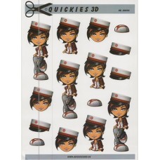 Quickies 3D - Student - Pige - Rød Hue