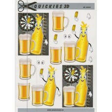 Quickies 3D - Øl - Glas