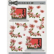 Quickies 3D - Pc - Rød - Blomster