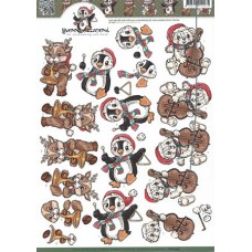 Yvonne Creation - Jul - Pingvin - Bamse - Elg