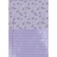 Basis Papir - Lilla med Blomster