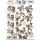 Yvonne Creation - Cozy Christmas  - Snemænd - Rensdyr