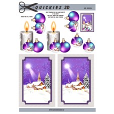 Quickies 3D - Julelys og kirke i sneen