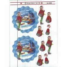 Jul -Mand ved Landskab
