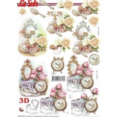 Blomster - Rose - Telefon - Ur - Børste