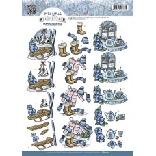 Yvonne Creation - Playful Winter  - Skiudstyr- Blomst