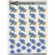 Quickies 3D - Små blomster til bordkort - Blå