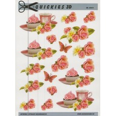 Quickies 3D - Kage - Blomster