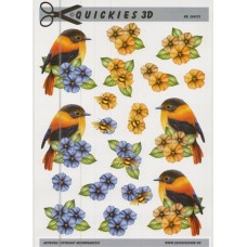 Quickies 3D - Fugle - Blomster