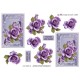 Blomster -Lilla  Rose i Ramme 