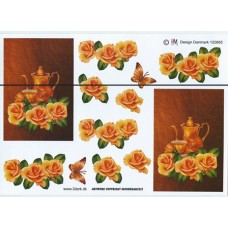Blomster - Rose med Kande og kop