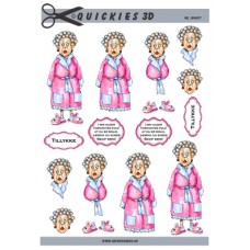 Quickies 3d - Søvnige Dame i morgenkåbe