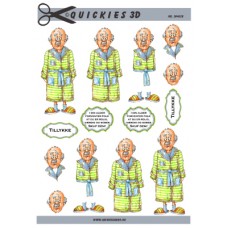 Quickies 3d - Søvnige Mand i morgenkåbe
