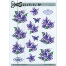 Quickies 3d - Blomster  - Lilla