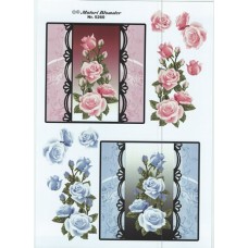 Blomster - Roser i ramme
