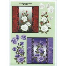 Blomster - Roser i ramme