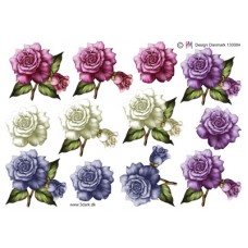 Blomster - Roser i blandet farver