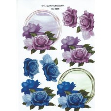 Blomster - Lilla og blå roser 