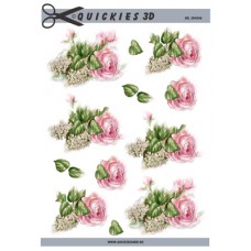 Quickies 3D- Lyserød Rose