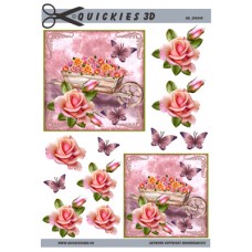Quickies 3D - Blomster i Trillebør i firkant