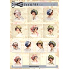 Quickies til Scrap - Nostalgiske billeder af Damer
