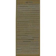 Stickers - Tekst - Alfabet  - Guld