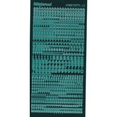 Hobbydots - lc - Bogstaver - Mirror Emerald