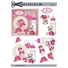 Quickies 3D - Søde babyting i ramme - Pige