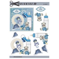 Quickies 3D - Søde babyting i ramme - Dreng