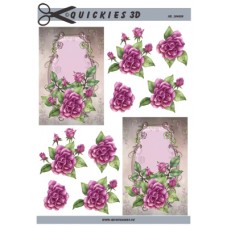 Quickies 3D - Blomster med baggrund