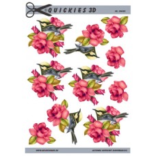 Quickies 3d - Blomst og fugl