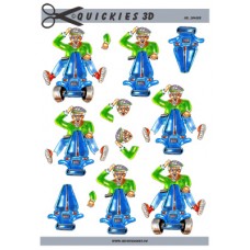 Quickies 3d - Ældre herre på el scooter