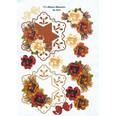 Blomster - Stjerneramme med mørke blomster