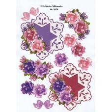 Blomster - Stjerneramme med lyse blomster