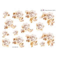 Blomster - Rose i sart farve