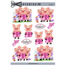 Quickies 3D - Søde grise med gave