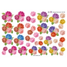 Blomster - Små roser i buket 