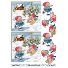 Jul - Nissebørn med baggrund