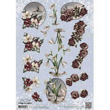 Amy Design  - Wintertide - Blomster med landskaber