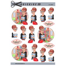 Quickies 3D - Skolelærer/Bibliotekar - Dame